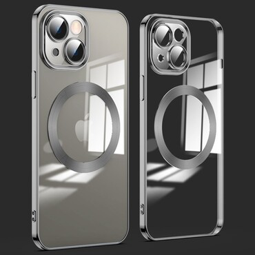 Hybridní obal „MagProtect“ s ochranou zadního fotoaparátu a magnetem MagSafe pro iPhone 14 - black Hybridní obal „MagProtect“ s ochranou zadního fotoaparátu a magnetem MagSafe pro iPhone 14 - black