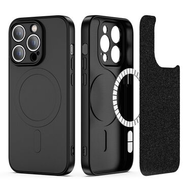 Pouzdro Tech-Protect "Icon MagSafe" s magnetem pro bezdrátové nabíjení pro iPhone 14 Pro Max - černé Pouzdro Tech-Protect "Icon MagSafe" s magnetem pro bezdrátové nabíjení pro iPhone 14 Pro Max - černé