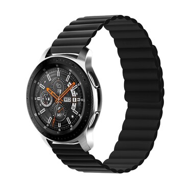 Magnetický řemínek pro hodinky Samsung Galaxy Watch 3 45mm / Gear S3 / Huawei Watch 3 / Watch 3 Pro / GT2 46mm / GT / Haylou / Xiaomi Watch S1 / Amazfit / Garmin - černý