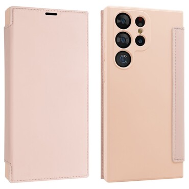 Pouzdro "Sleek Wallet" pro Samsung Galaxy S23 Ultra - růžové