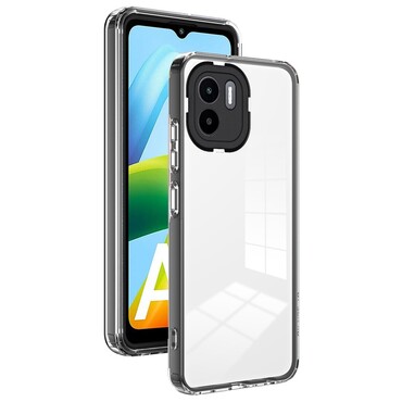 Hybridní kryt "Crystal Bumper" se zabudovanou ochranou zadního fotoaparátu pro Xiaomi Redmi A1 / Redmi A2 - černý metalický Hybridní kryt "Crystal Bumper" se zabudovanou ochranou zadního fotoaparátu pro Xiaomi Redmi A1 / Redmi A2 - černý metalický