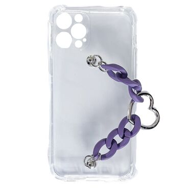 Silikonové pouzdro pro iPhone 12 Pro Max "Purple Lolly" s náramkem na nošení