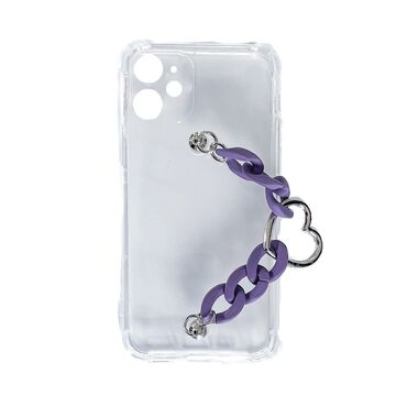 Silikonové pouzdro na iPhone 11 "Purple Lolly" s náramkem na nošení