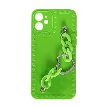 Silikonové pouzdro na iPhone 11 "Neon Tart" s náramkem na nošení