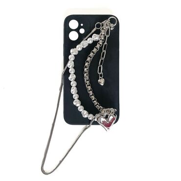 Silikonové pouzdro na iPhone 12 "Multi Chain" s náramkem na nošení