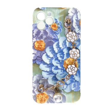Silikonové pouzdro na iPhone 11 Pro "Flower Power" s náramkem na nošení