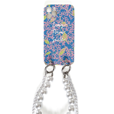 Silikonové pouzdro na iPhone 12 Pro Max "Positive Bloom" se šňůrkou a náhradním náramkem na nošení