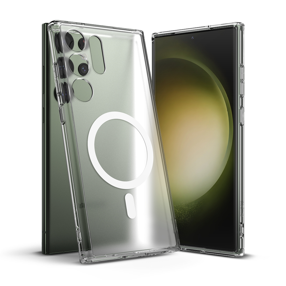 Kryt Ringke "Fusion Magnetic" pro Samsung Galaxy S23 Ultra - matný čirý