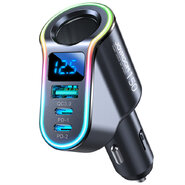 150W nabíječka do auta JoyRoom "Vier" s výstupy USB-A a dvěma USB-C se standardy rychlého nabíjení PD/QC3.0