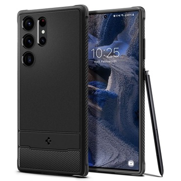 Kryt Spigen "Rugged Armor" pro Samsung Galaxy S23 Ultra - černý