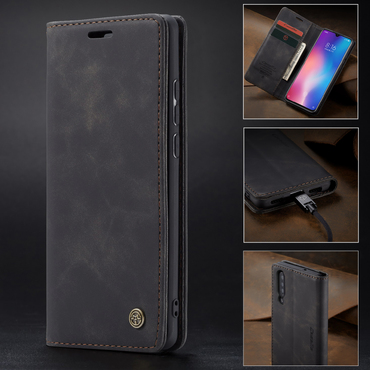 Kryt CaseMe MagFlip pro Xiaomi Mi 9 s nejvyšší úrovní ochrany a automatickým magnetickým zavíráním - smooth black Kryt CaseMe MagFlip pro Xiaomi Mi 9 s nejvyšší úrovní ochrany a automatickým magnetickým zavíráním - smooth black