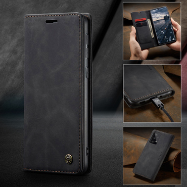 Kryt CaseMe MagFlip pro Samsung Galaxy A33 5G s nejvyšší úrovní ochrany a automatickým magnetickým zavíráním - smooth black Kryt CaseMe MagFlip pro Samsung Galaxy A33 5G s nejvyšší úrovní ochrany a automatickým magnetickým zavíráním - smooth black