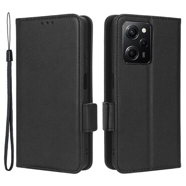 Peněženka Litchi pro Xiaomi Redmi Note 12 Pro 5G / Poco X5 Pro 5G - černá Peněženka Litchi pro Xiaomi Redmi Note 12 Pro 5G / Poco X5 Pro 5G - černá