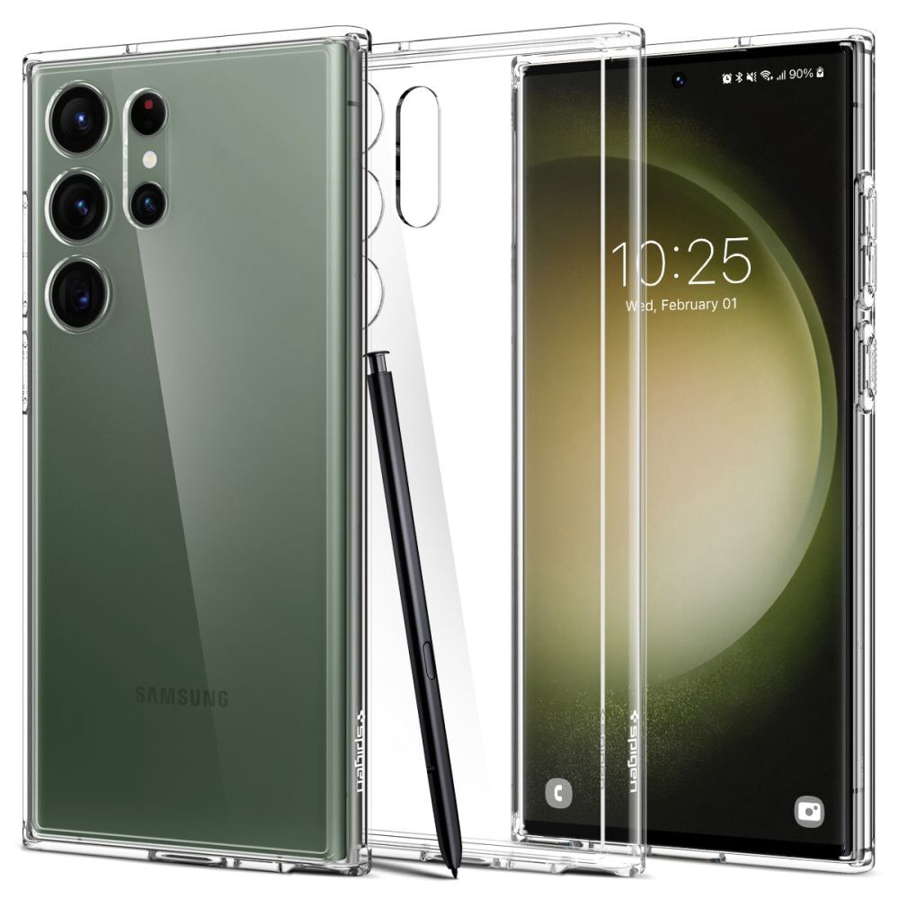 Spigen "Ultra Hybrid" kryt pro Samsung Galaxy S23 Ultra - křišťálově čistý