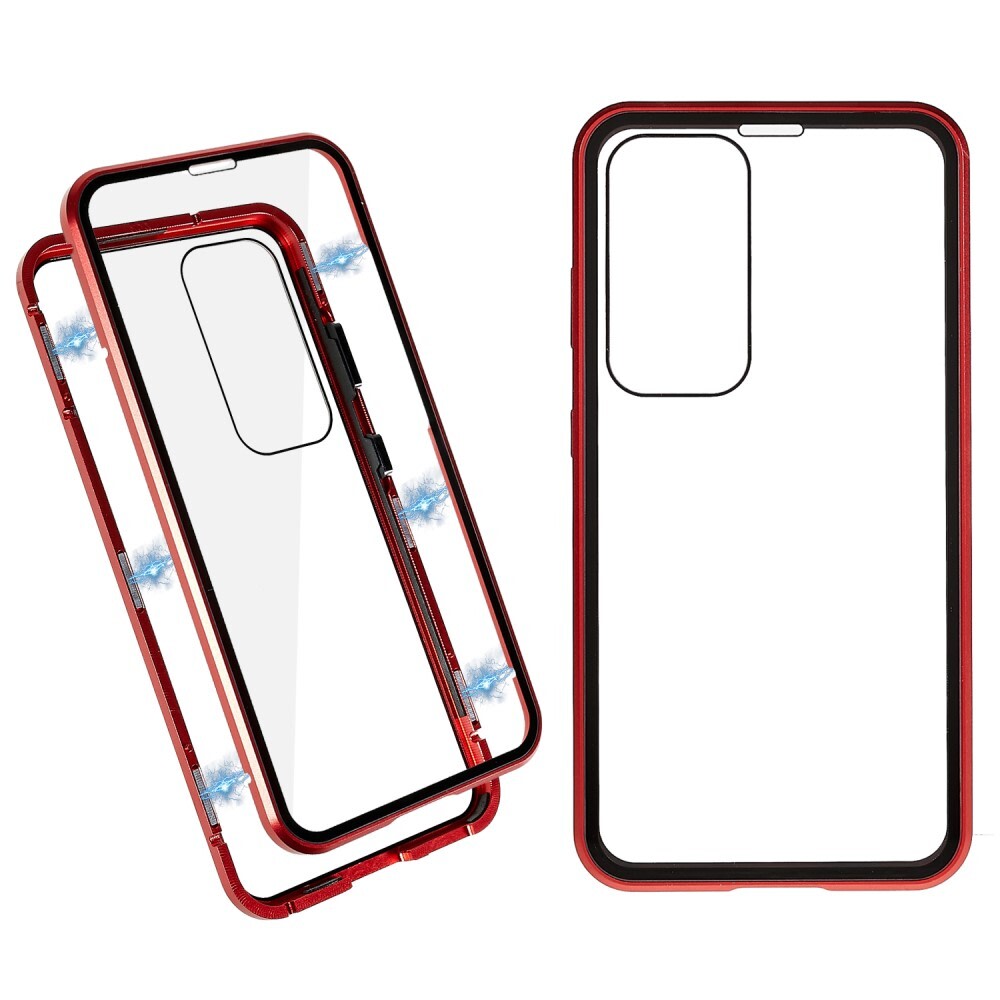 Magnetický kryt celého těla "Stronghold" pro Samsung Galaxy S23 Plus - červený