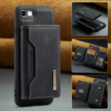 Pouzdro pro iPhone SE 2022 / iPhone SE 2020 / iPhone 8 / iPhone 7 CaseMe DG.MING MAG s magnetickou peněženkou - pulzně černé Pouzdro pro iPhone SE 2022 / iPhone SE 2020 / iPhone 8 / iPhone 7 CaseMe DG.MING MAG s magnetickou peněženkou - pulzně černé