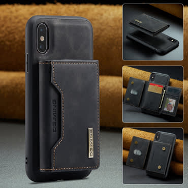 Kryt pro iPhone X / iPhone XS CaseMe DG.MING MAG s magnetickou peněženkou - pulzní černá Kryt pro iPhone X / iPhone XS CaseMe DG.MING MAG s magnetickou peněženkou - pulzní černá