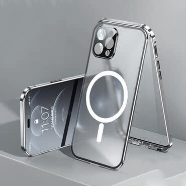 Celotělové pouzdro "MagSafe Defender" s ochranou displeje a zadní kamery pro iPhone 12 - stříbrné