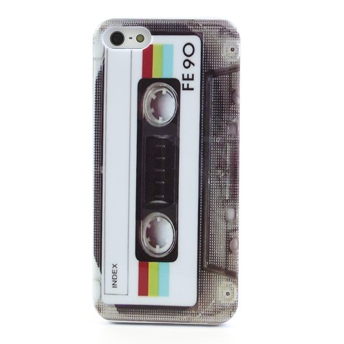 Kryt TPU gel "Retro Casette" pro iPhone SE / 5 / 5S