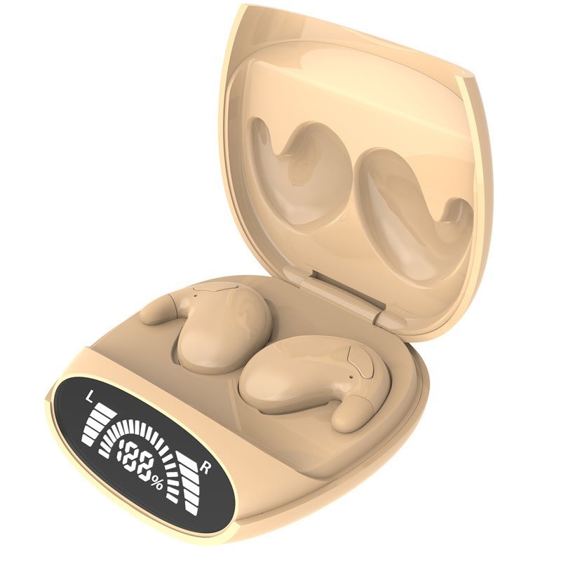 Sluchátka Bluetooth DreamPods - neviditelná sluchátka se silnými basy - pouštní béžová