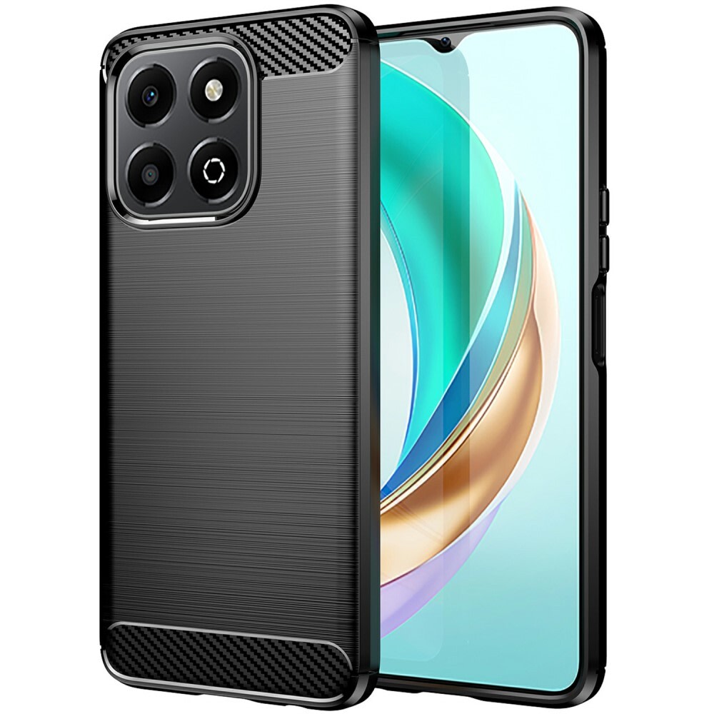 Gelový kryt TPU "Brushed Carbon" pro Honor X6b - černý